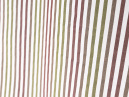Voálová látka s barevnými proužky  které lze použít jako závěsy či záclony.
