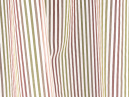 Voálová látka s barevnými proužky  které lze použít jako závěsy či záclony.