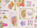 Režná látka metráž zahradní patchwork