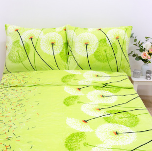 Povlečení mikroflanel SLEEP WELL® - Pampeliška pistácie