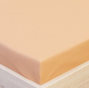 Prostěradlo Jersey s elastanem sv. meruňkové