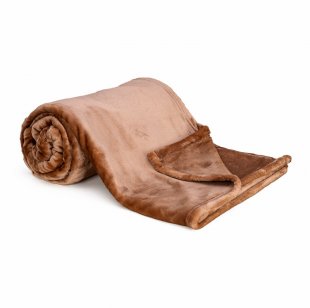 Deka mikroflanel SLEEP WELL® - čokoládová
