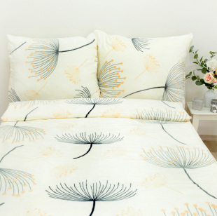 Povlečení mikroflanel SLEEP WELL® - Byliny měsíční třpyt