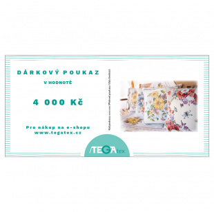 Dárkový poukaz - 4 000 Kč