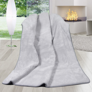 Vlněná deka DUO (Alpaka) - Šedá 1040 g/m2!