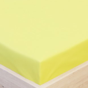 Prostěradlo Jersey s elastanem sv. žlutá