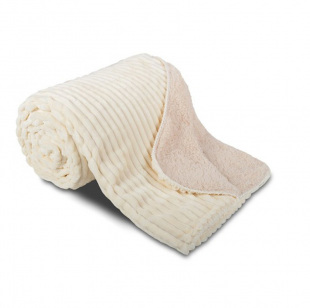 Deka mikroflanel SLEEP WELL® - manžestr ovečka smetanová