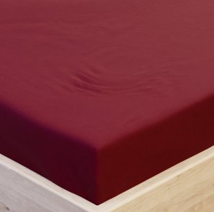 Prostěradlo Jersey s elastanem vínová