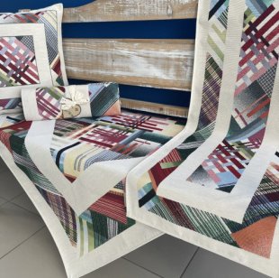 Gobelínový ubrus – geometrické tvary