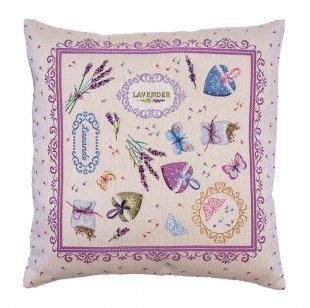 Gobelínový povlak na polštář - lavender