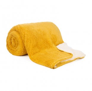 Deka mikroflanel SLEEP WELL® - ovečka Okrová