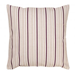 Šitý povlak na polštář - hnědé pruhy